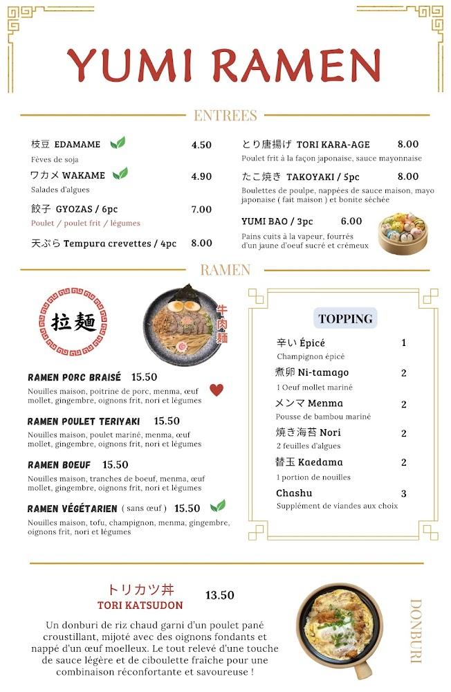 Yumi Ramen - Menu Image 2